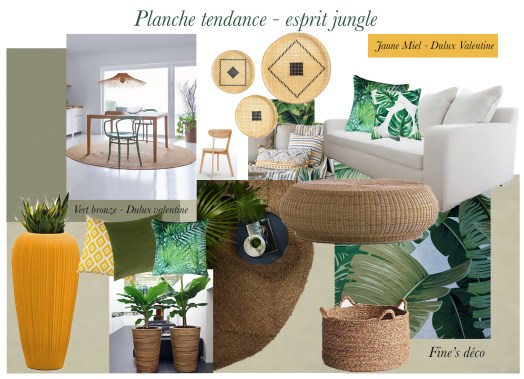Planche tendance - esprit jungle